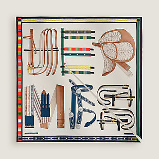 Lettres Equestres double face cavaliere scarf 90 | Hermès Canada